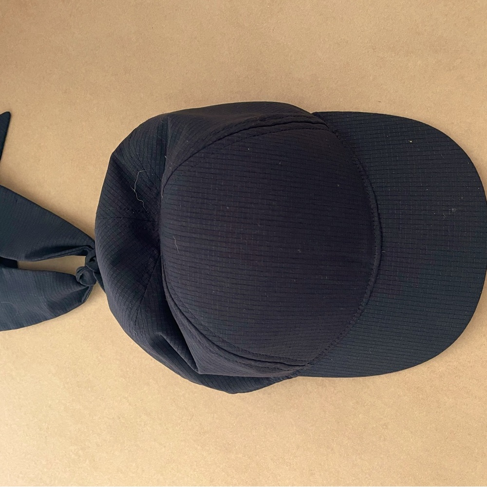 Lululemon Black Cap with Bow Detail